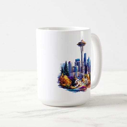 Seattle Coffee Mok (Voorkant rechts)