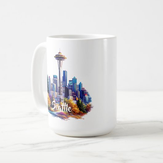 Seattle Coffee Mok (Voorkant links)