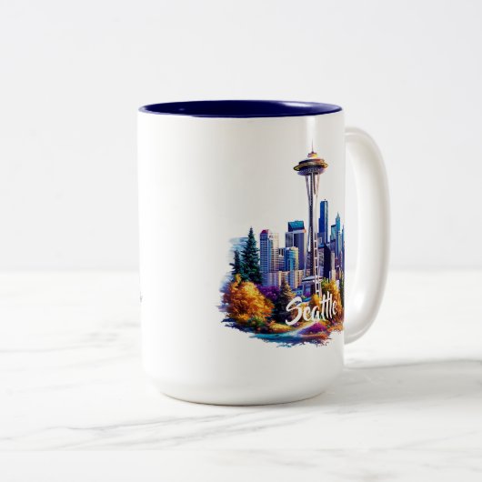 Seattle Coffee Mok (Voorkant rechts)