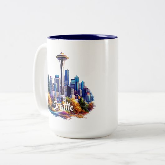 Seattle Coffee Mok (Voorkant links)