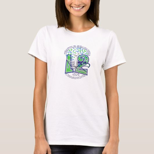 Seattle Cup Seahawks 12th Woman T’Shirt T-shirt (Voorkant)