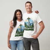 Seattle Cute Funny T-Shirt Gift For Him Her Machin (Unisex)