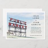 Seattle De datum opslaan Kaart (Voorkant / Achterkant)