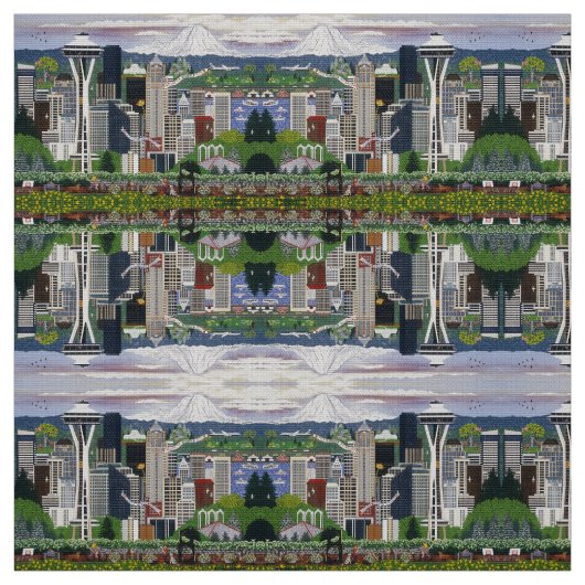 Seattle ~ De Emerald City Stof (Swatch)