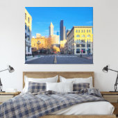 Seattle Downtown Canvas Afdruk (Insitu (Slaapkamer))