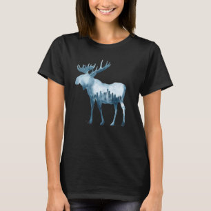 Seattle Downtown City Skyline Washington Pride Moo T-shirt