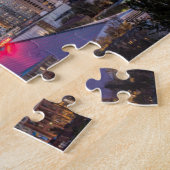 Seattle, Downtown en Mt. Rainier in de schemering Legpuzzel (Zijkant)