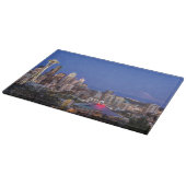 Seattle, Downtown en Mt. Rainier in de schemering Snijplank (Hoek)