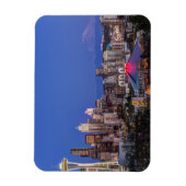 Seattle, Downtown en Mt. Rainier in Twilight Magneet (Verticaal)