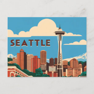 Seattle: Een retro eerbetoon aan de Emerald Ci Briefkaart