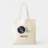 Seattle Emerald City Afbeelding Canvas tas (Achterkant)