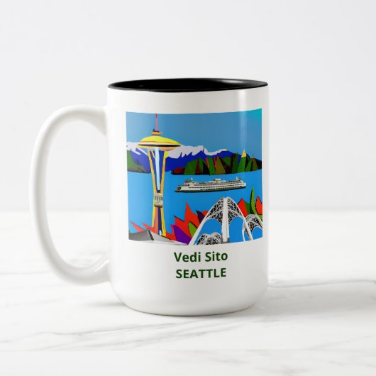 Seattle Emerald City Afbeelding Mok (Links)