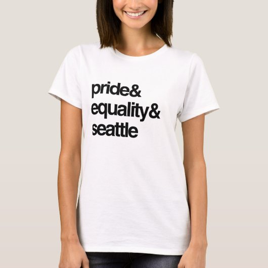 SEATTLE EQUALITY EN PRIDE -.png T-shirt (Voorkant)