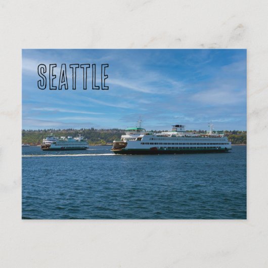 Seattle Ferries Briefkaart (Voorkant)