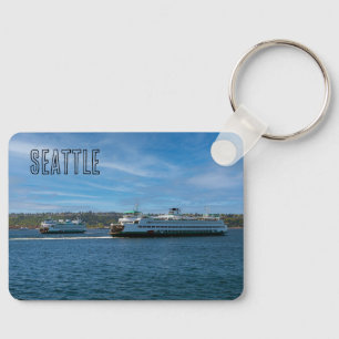 Seattle Ferries en aangepaste naam Sleutelhanger