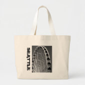 Seattle Ferris Wheel Grote Tote Bag (Voorkant)