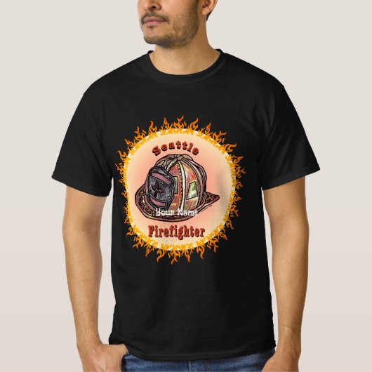 Seattle Firefighter T-shirt (Voorkant)