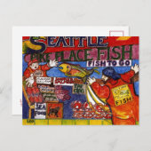 Seattle Fish Market Briefkaart (Voorkant / Achterkant)