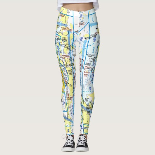 Seattle Flyway Chart leggings (Voorkant)