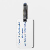 Seattle Football Fan 12 Bagagelabel (Achterkant verticaal)