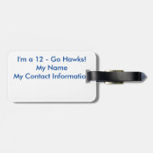 Seattle Football Fan 12 Bagagelabel (Achterkant horizontaal)