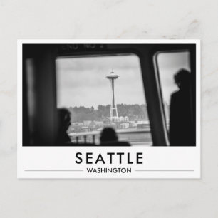 Seattle Foto Space Needle Vanaf Veerboot Briefkaart