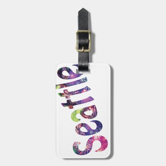 Seattle Fourth of Juli Bagagelabel (Voorkant verticaal)