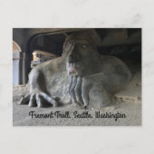 Seattle Fremont Troll #1 Briefkaart (Voorkant)