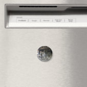 Seattle Fremont Troll #1 Round Magnet (Insitu (Vaatwasser))