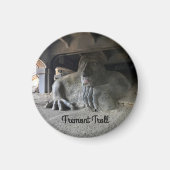 Seattle Fremont Troll #1 Round Magnet (Voorkant)