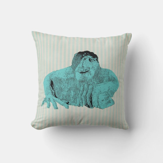 Seattle Fremont Troll 2-zijdige print kussen (Voorkant)