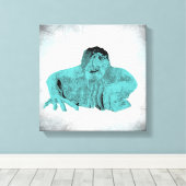 Seattle Fremont Troll Canvas (diverse maten) Afdruk (Insitu (Houten vloer))