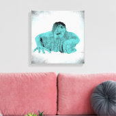 Seattle Fremont Troll Canvas (diverse maten) Afdruk (Insitu (Woonkamer))