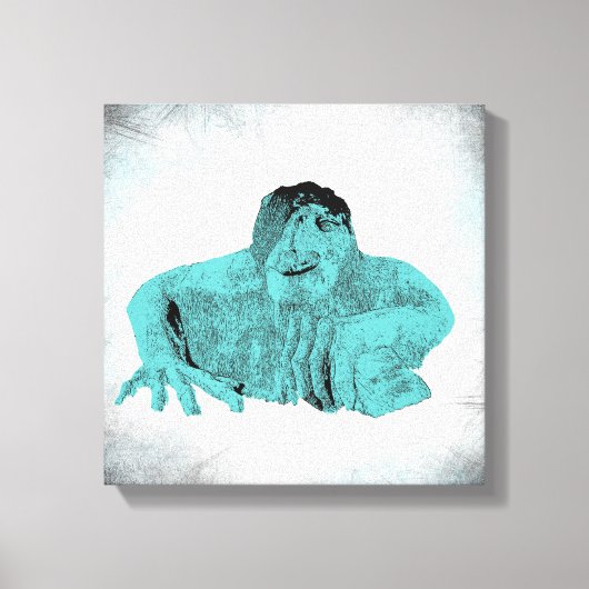 Seattle Fremont Troll Canvas (diverse maten) Afdruk (Voorkant)