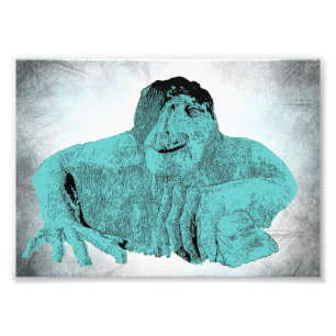 Seattle Fremont Troll Foto Afdruk (diverse formate