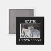 Seattle Fremont Troll Magnet (Voorkant / Achterkant)