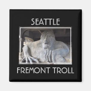 Seattle Fremont Troll Magnet
