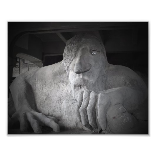 Seattle Fremont Troll Photo Print (verschillende g Foto Afdruk (Voorkant)