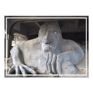 Seattle Fremont Troll Photo Print (verschillende g Foto Afdruk