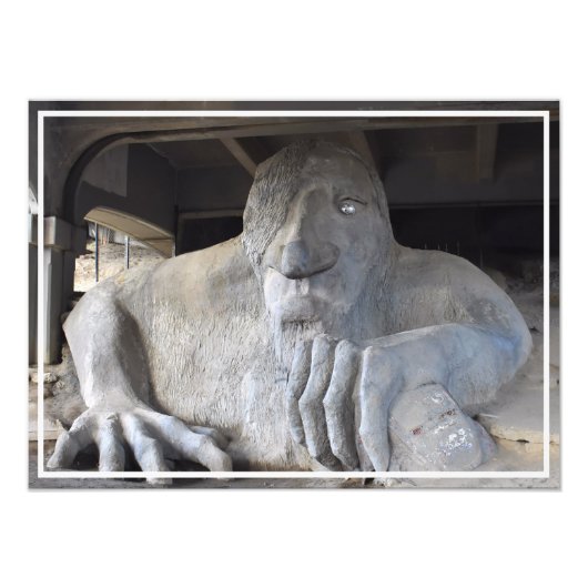 Seattle Fremont Troll Photo Print (verschillende g Foto Afdruk (Voorkant)