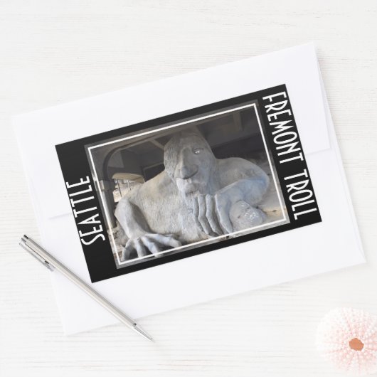 Seattle Fremont Troll Sticker (Envelop)