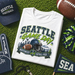 Seattle Game Day Northwest Voetbal Trots T-shirt