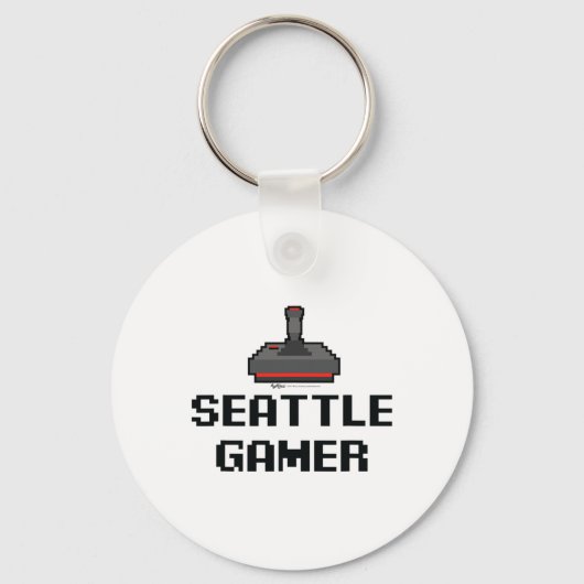 Seattle Gamer 8-bit Stad Sleutelhanger (Voorkant)