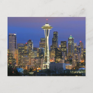 Seattle gezien vanuit Kerry Park in Queen Anne Briefkaart