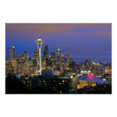 Seattle gezien vanuit Kerry Park in Queen Anne Perfect Poster (Voorkant)