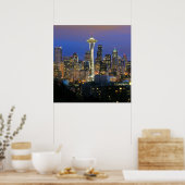 Seattle gezien vanuit Kerry Park in Queen Anne Poster (Keuken)