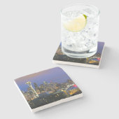 Seattle gezien vanuit Kerry Park in Queen Anne Stenen Onderzetter (Zijkant)