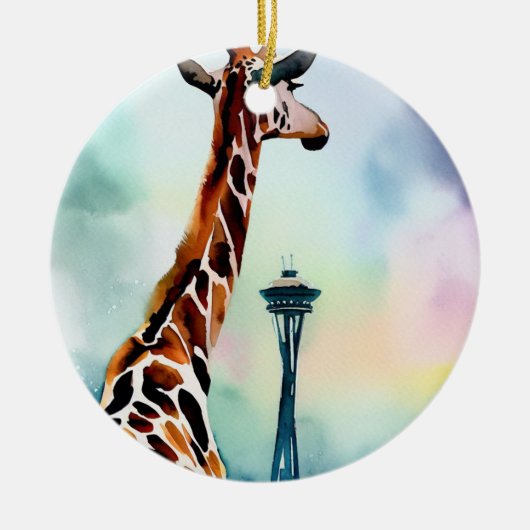 Seattle Giraffe Ornament (Voorkant)