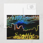 Seattle Glows Briefkaart (Voorkant / Achterkant)