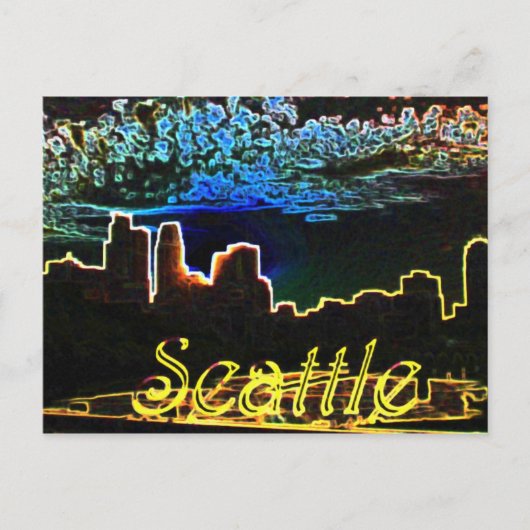 Seattle Glows Briefkaart (Voorkant)